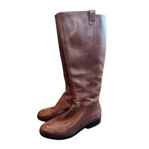Cole Haan Riding Knee High Boots Wide Size 7 -  Leather